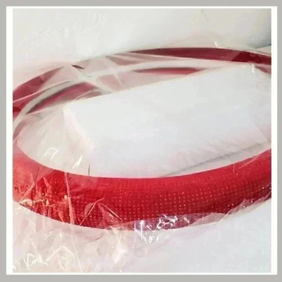 Red Bling Steering Wheel Cover 15" - Picture 6 of 6
